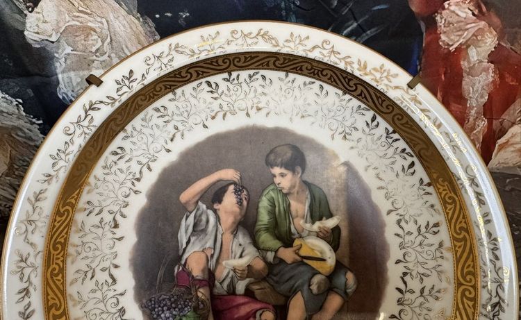 Pair of plates in D'Uzès porcelain