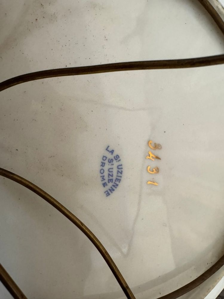 Pair of plates in D'Uzès porcelain
