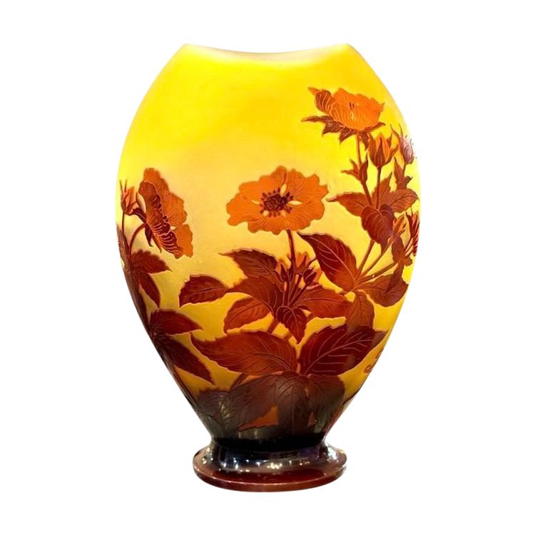 Emile Gallé "Cerisier Du Japon" Vase