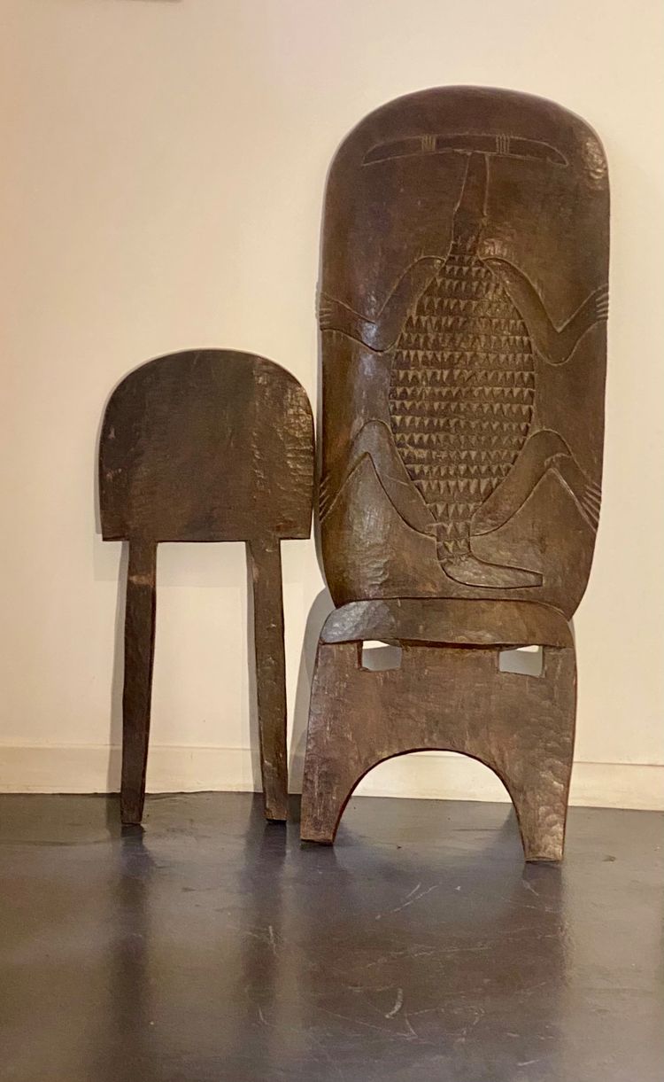 Chaise à palabres SENOUFO gravée 