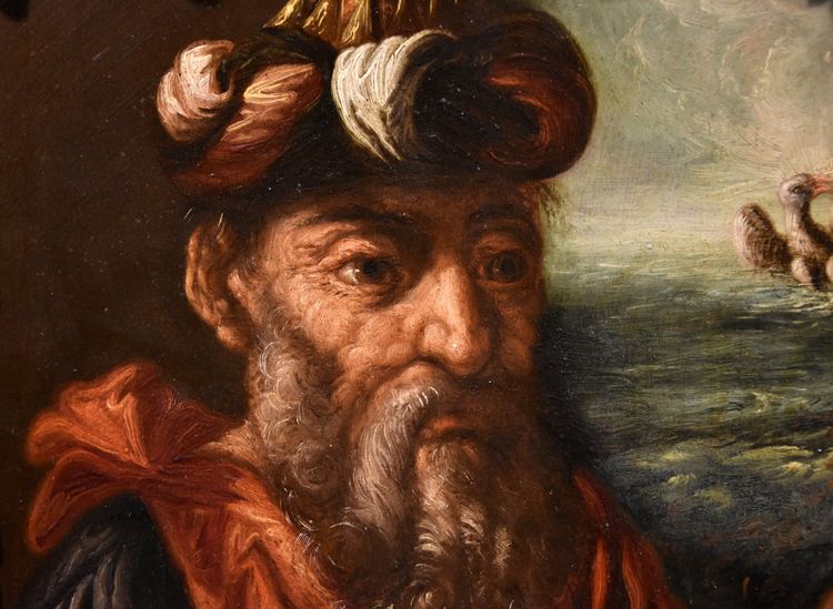 Porträt des Alchemisten Hermes Trismegistos, Flämischer Manierist des 17. Jahrhunderts