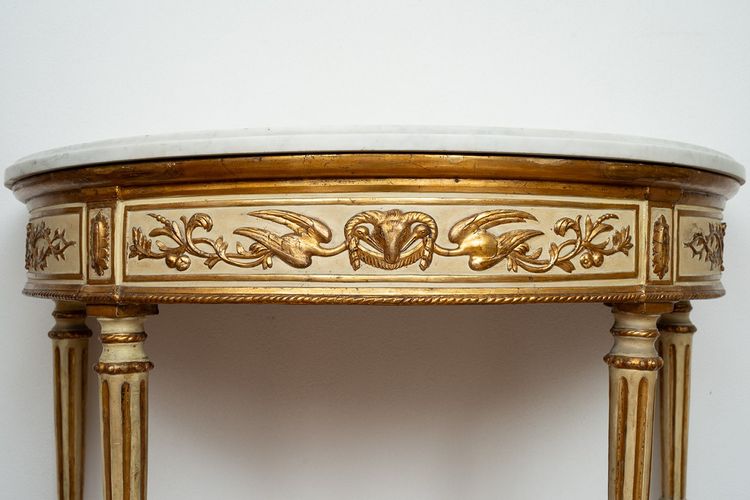 Antike Konsole im Stil Louis XVI Neapel, 19. Jahrhundert.