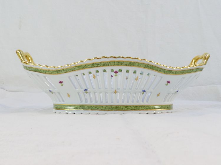 LIMOGES HAVILAND Dekor Vieux Paris Tafelaufsatz Korb Paniere