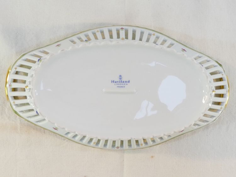 LIMOGES HAVILAND Dekor Vieux Paris Tafelaufsatz Korb Paniere