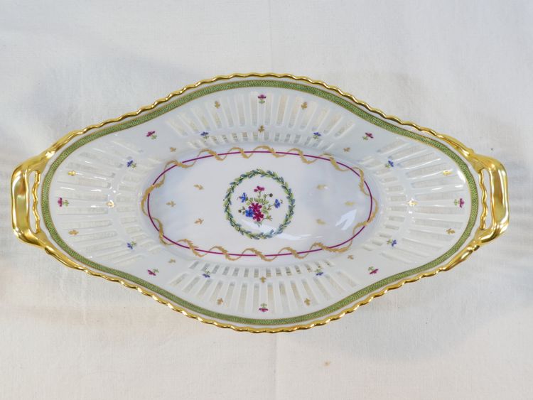 LIMOGES HAVILAND Dekor Vieux Paris Tafelaufsatz Korb Paniere