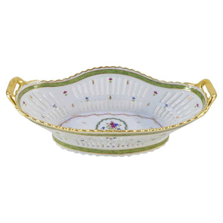 LIMOGES HAVILAND Dekor Vieux Paris Tafelaufsatz Korb Paniere