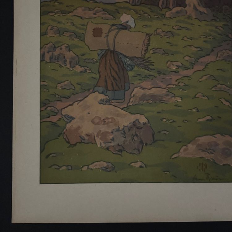 Lithograph by Henri Rivière La Féérie des Heures - La Pleine Lune