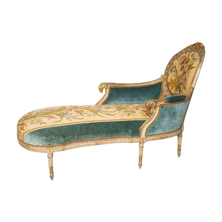 Dormeuse Ancienne Napoleon III, Frankreich, 19. Jahrhundert.