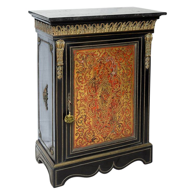 Antique Napoleon III France 19th century Boulle-style sideboard.