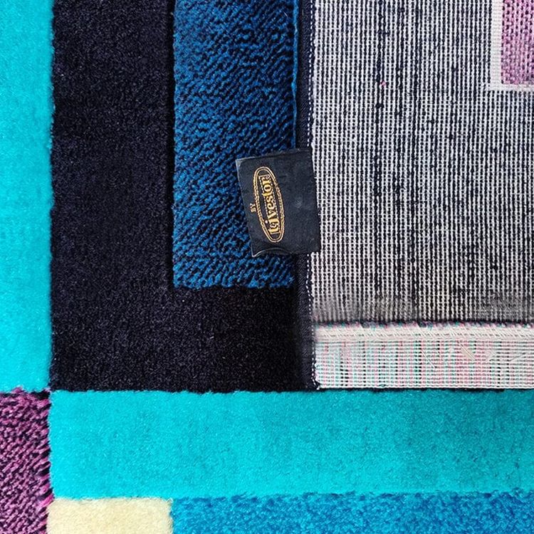 Tappeto geometrico in lana italiana degli anni '80 di Missoni per T&J Vestor
