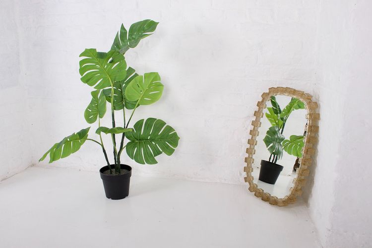 Amber Acrylic Luminous Mirror.