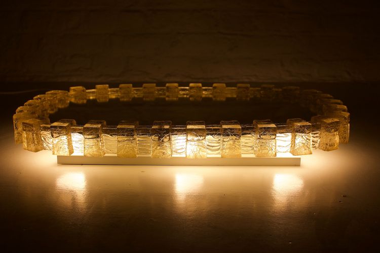 Amber Acrylic Luminous Mirror.