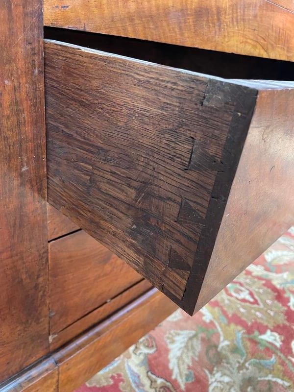 Louis Philippe era wardrobe in walnut and plating