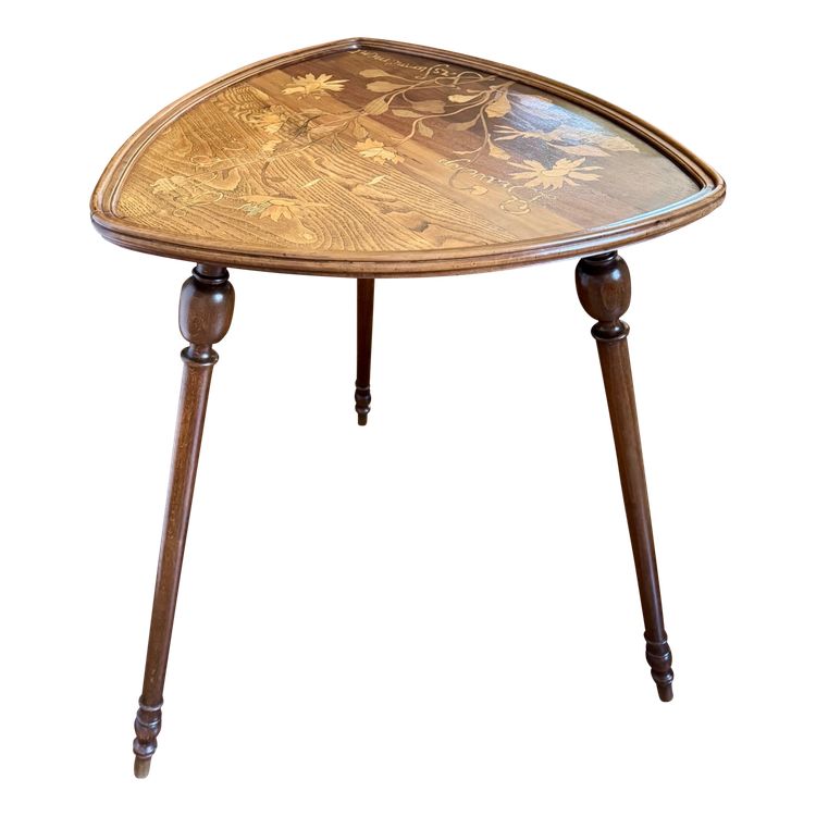 Art Nouveau pedestal table signed Gallé