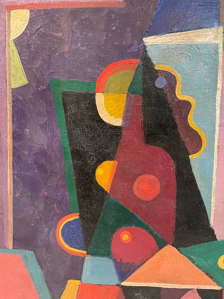 Jozef Popczyk Abstract Cubist composition Circa 1930 Oil on canvas