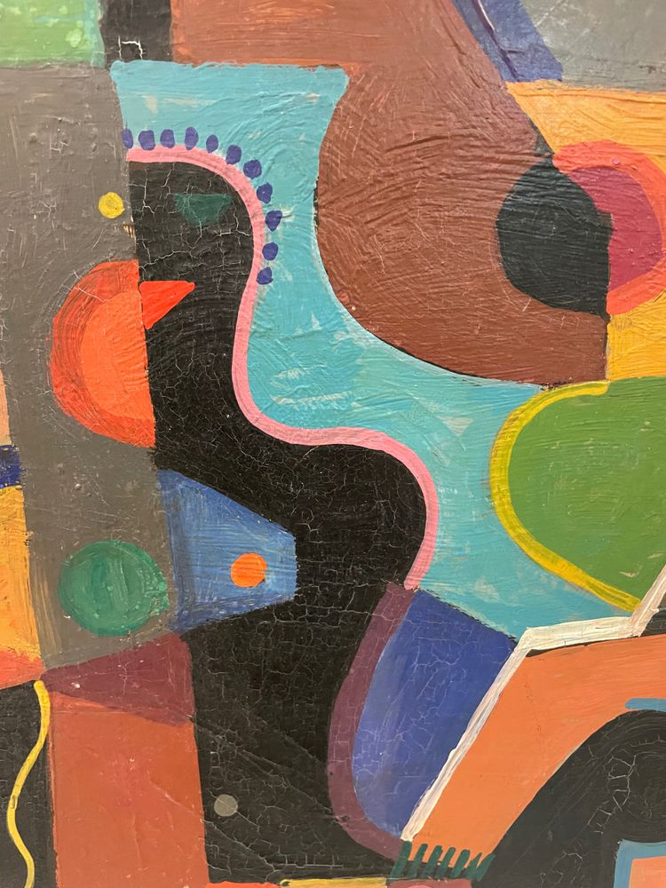 Jozef Popczyk Abstract Cubist composition Circa 1930 Oil on canvas