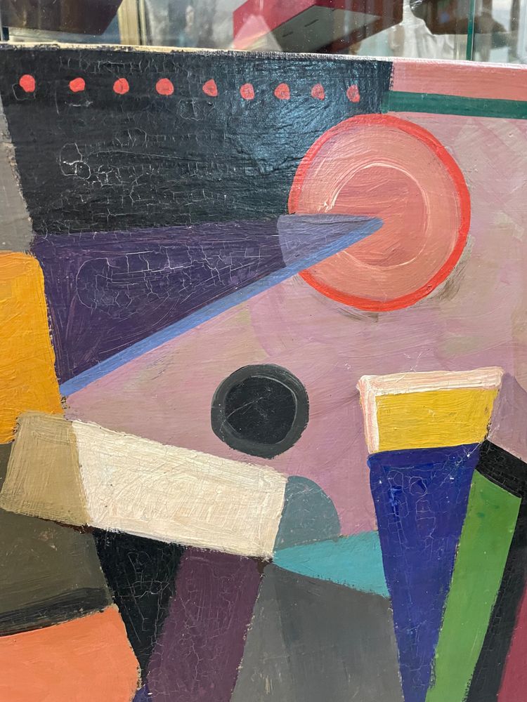 Jozef Popczyk Abstract Cubist composition Circa 1930 Oil on canvas