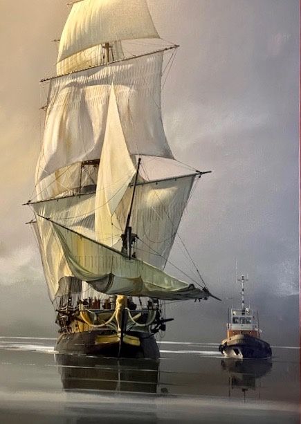 L'Hermione en Seine von Dirk Verdoorn
