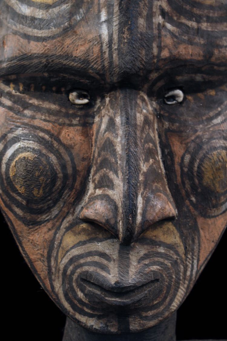 Figure crochet, Oceanian art, tribal art, Papua New Guinea, Oceania, 109 x 29 cm