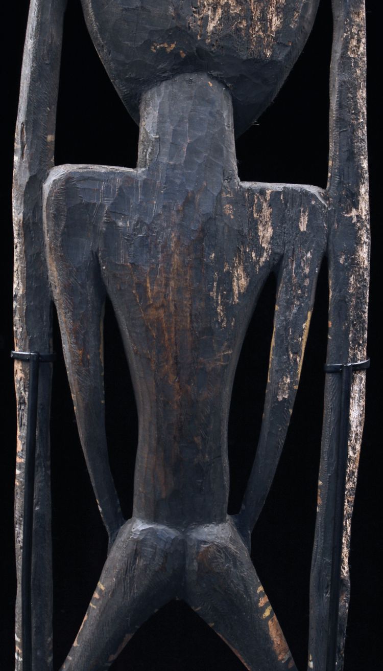 Figure crochet, Oceanian art, tribal art, Papua New Guinea, Oceania, 109 x 29 cm