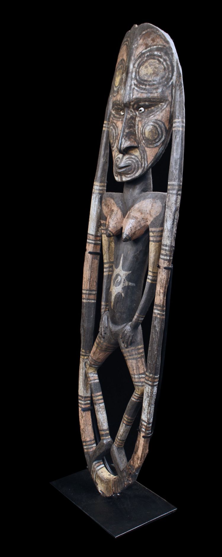 Figure crochet, Oceanian art, tribal art, Papua New Guinea, Oceania, 109 x 29 cm
