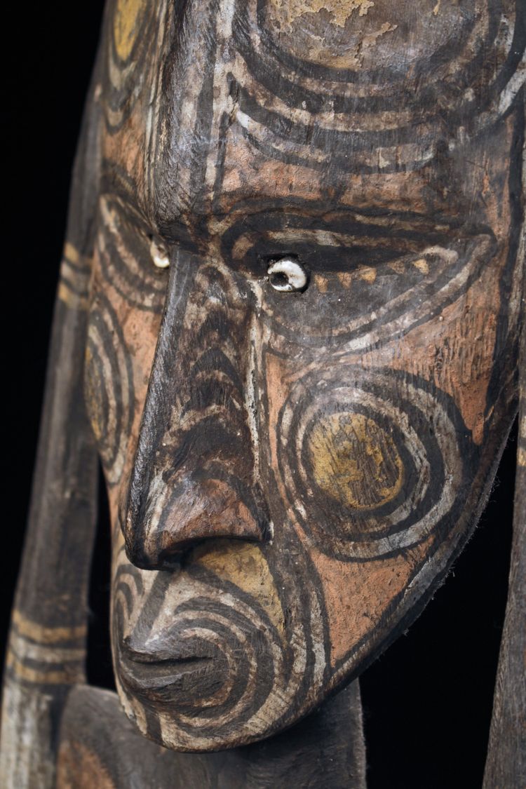 Figure crochet, Oceanian art, tribal art, Papua New Guinea, Oceania, 109 x 29 cm