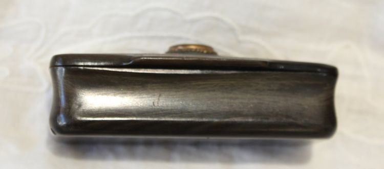 Tabakdose, Dose, aus Horn mit Kompass 19. Jahrhundert