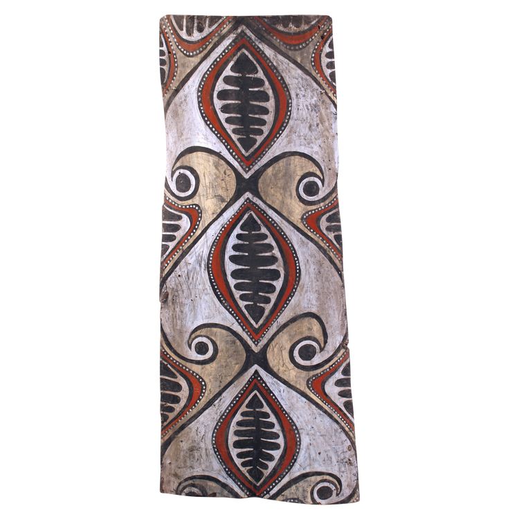 Bemalte Rinde, Stammeskunst, Ozeanische Kunst, Ozeanien, Papua-Neuguinea, 105 x 43 cm