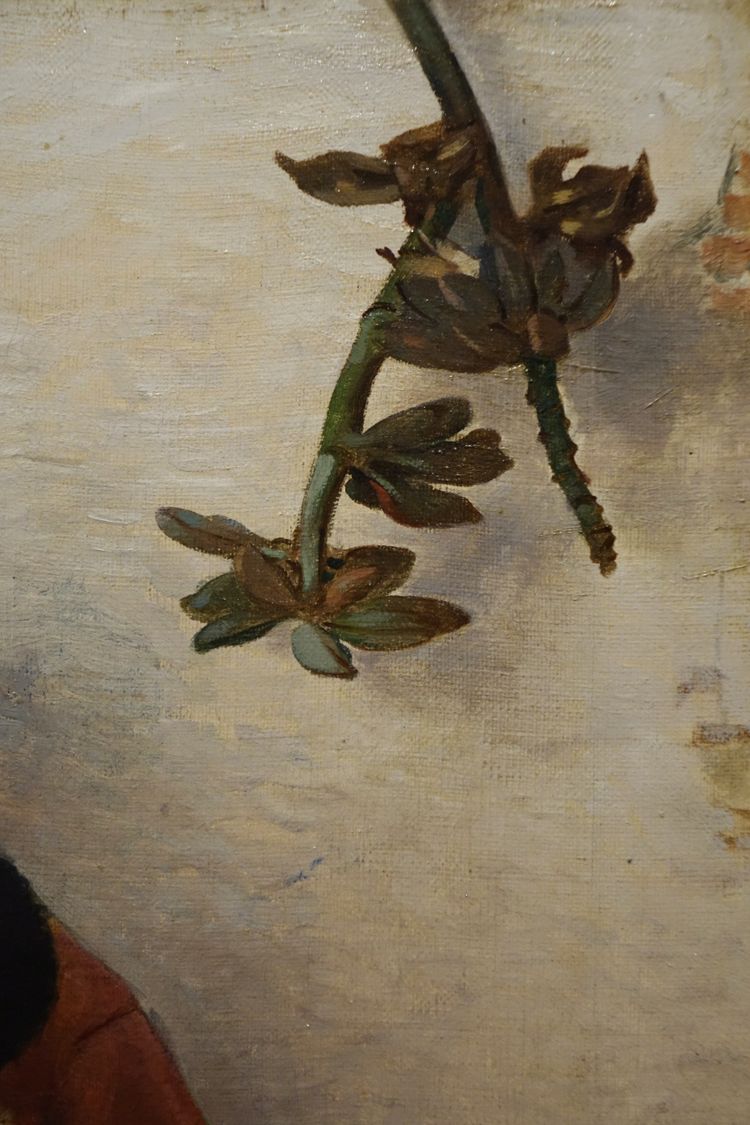 Giovane venditrice di verdure e il suo bambino , E.CHARLET, 1877?
