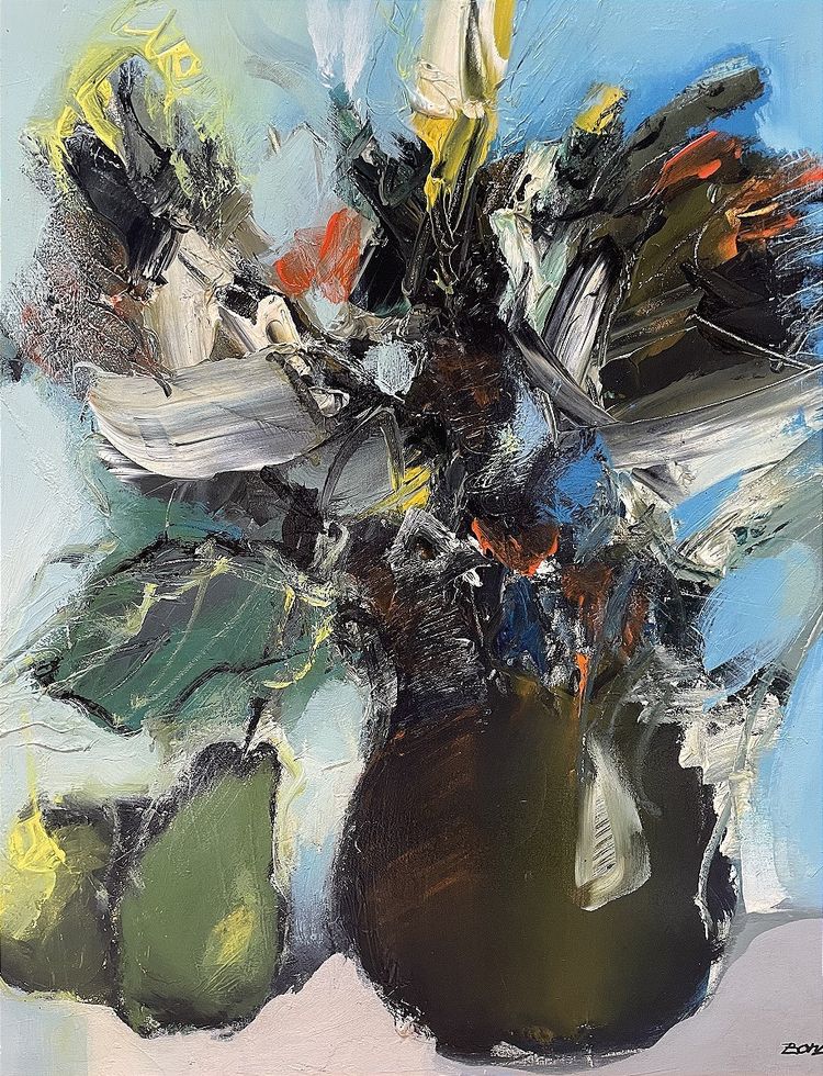 Jordi Bonas (1937-2017), Gemälde "Bouquet d'automne" aus den 1970er Jahren.