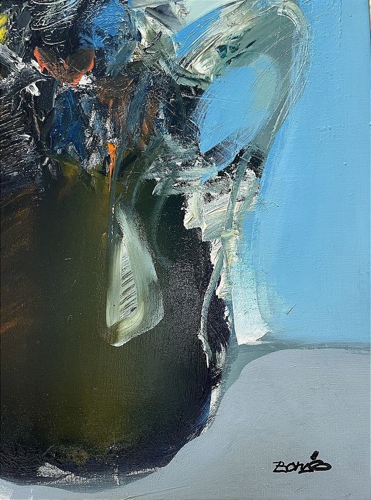 Jordi Bonas (1937-2017), Gemälde "Bouquet d'automne" aus den 1970er Jahren.