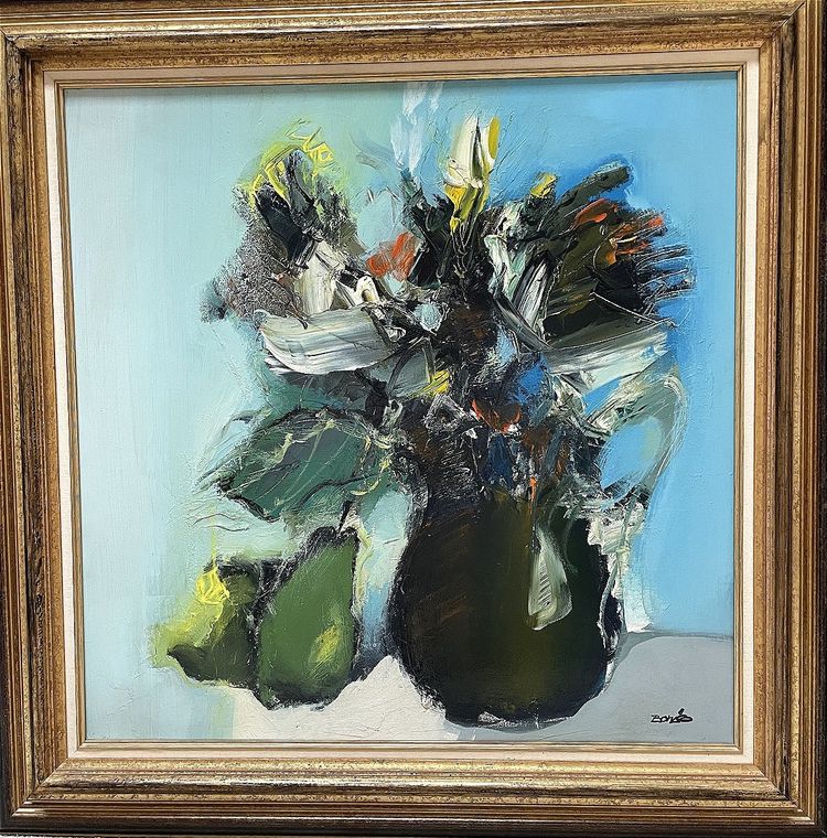 Jordi Bonas (1937-2017), Gemälde "Bouquet d'automne" aus den 1970er Jahren.