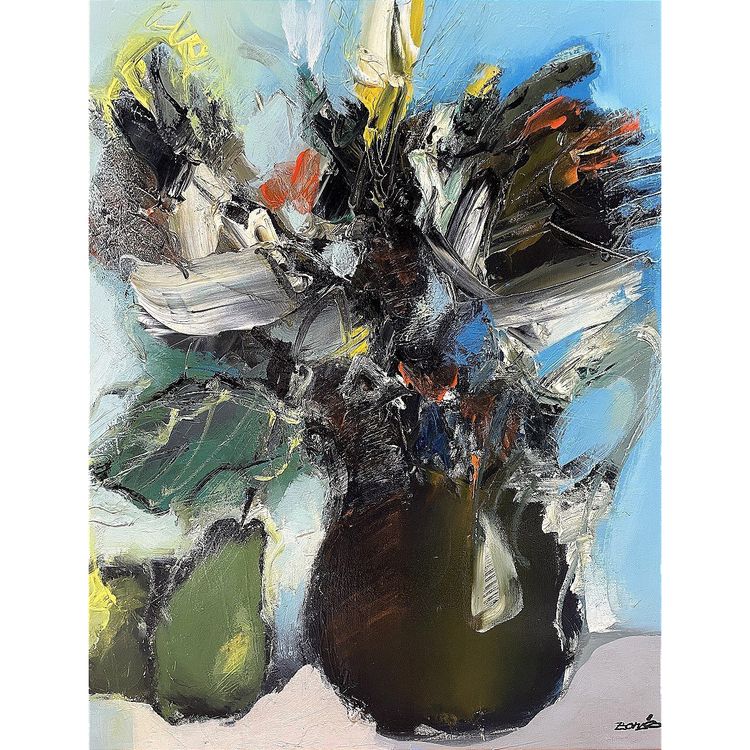 Jordi Bonas (1937-2017), Gemälde "Bouquet d'automne" aus den 1970er Jahren.