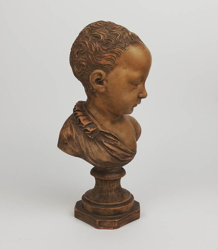Busto di bambino in terracotta di Germain Pilon