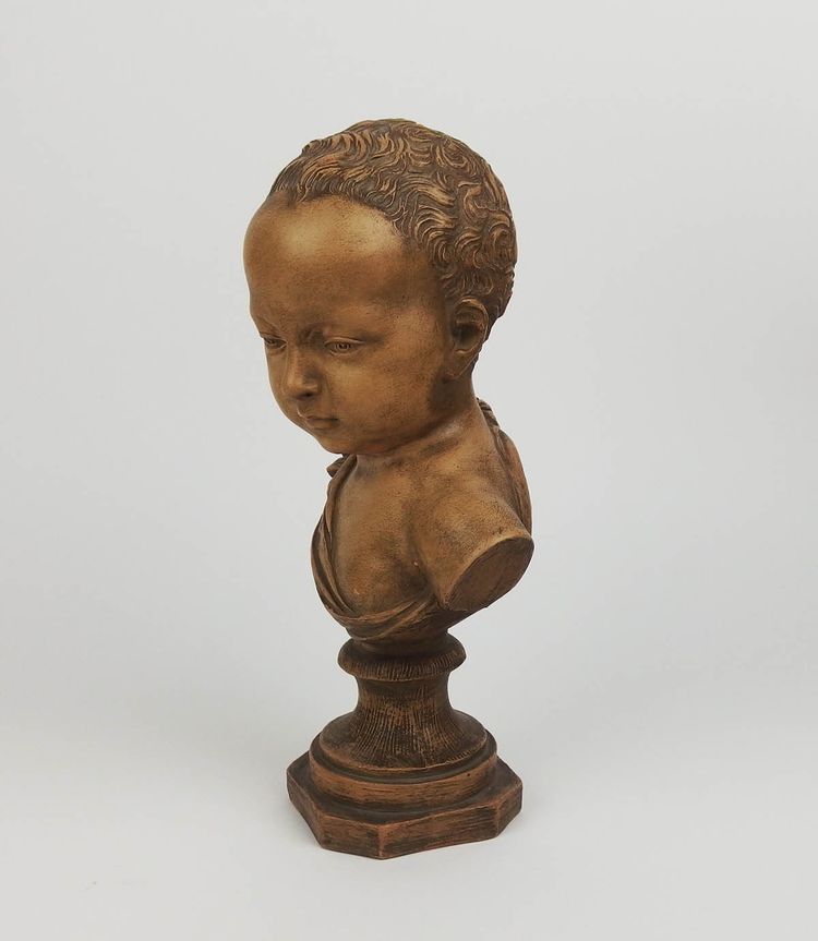Busto di bambino in terracotta di Germain Pilon