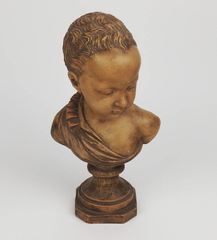 Busto di bambino in terracotta di Germain Pilon