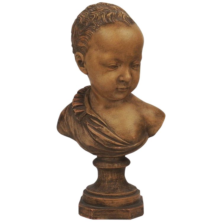 Busto di bambino in terracotta di Germain Pilon