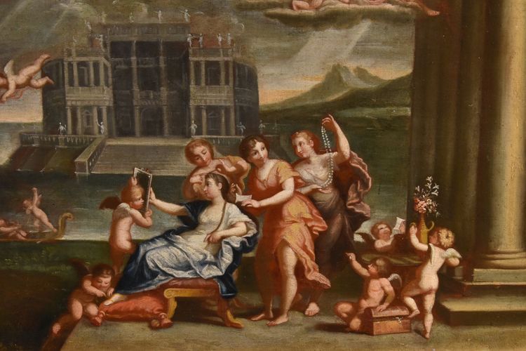 La Toeletta di Venere, Francesco Albani (Bologna 1578 - 1660) Seguace di
