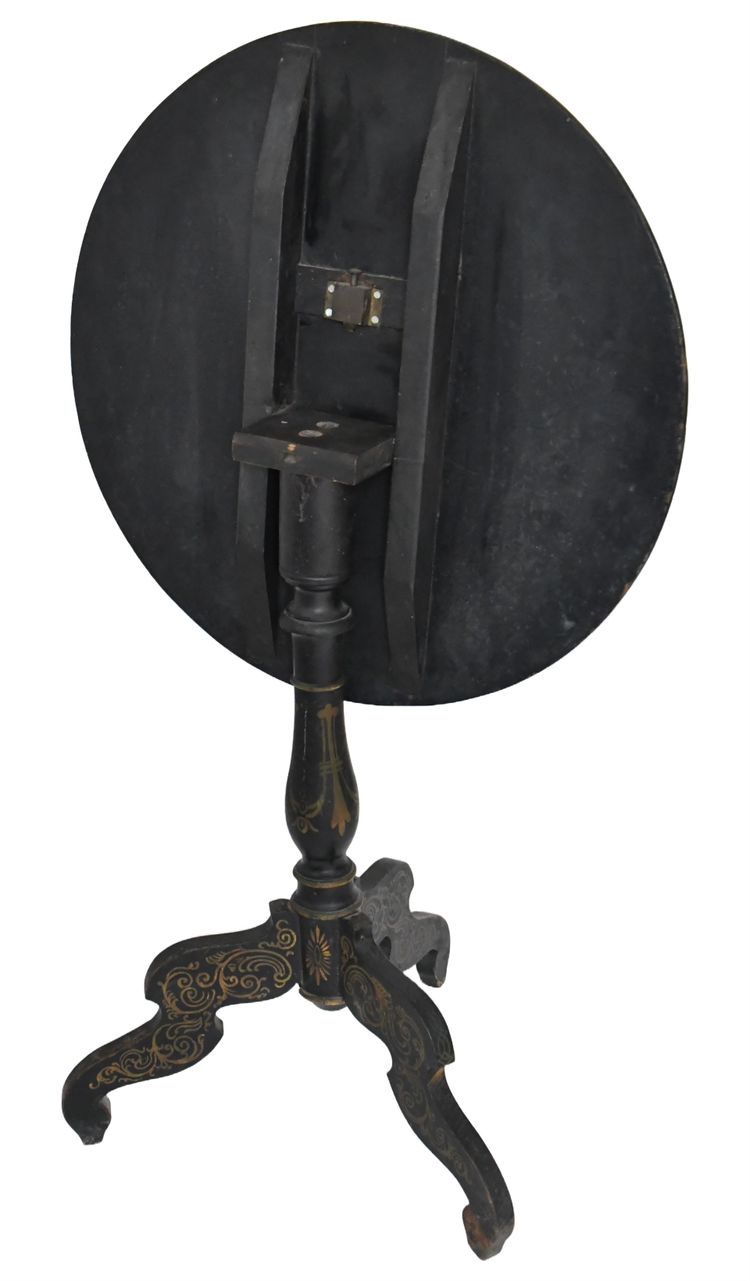 Tavolo con piedistallo d'epoca Napoleone III