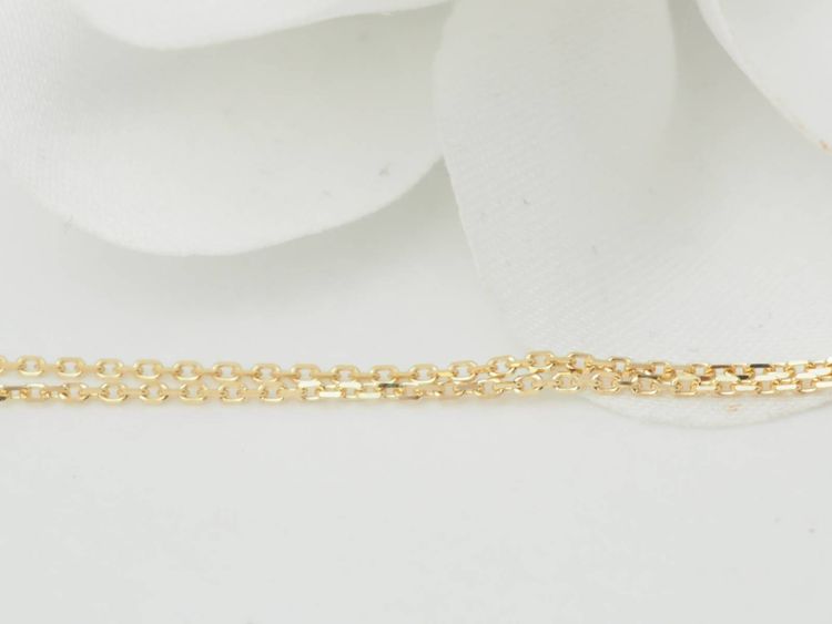 Solitärhalskette aus Gelbgold und Smaragd