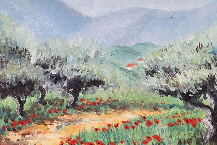 Provence, olive trees, French School