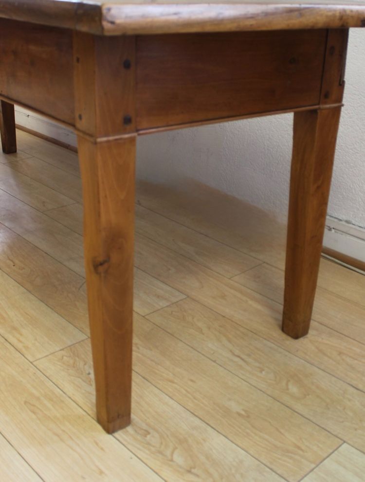 Table de ferme en noyer XIX 