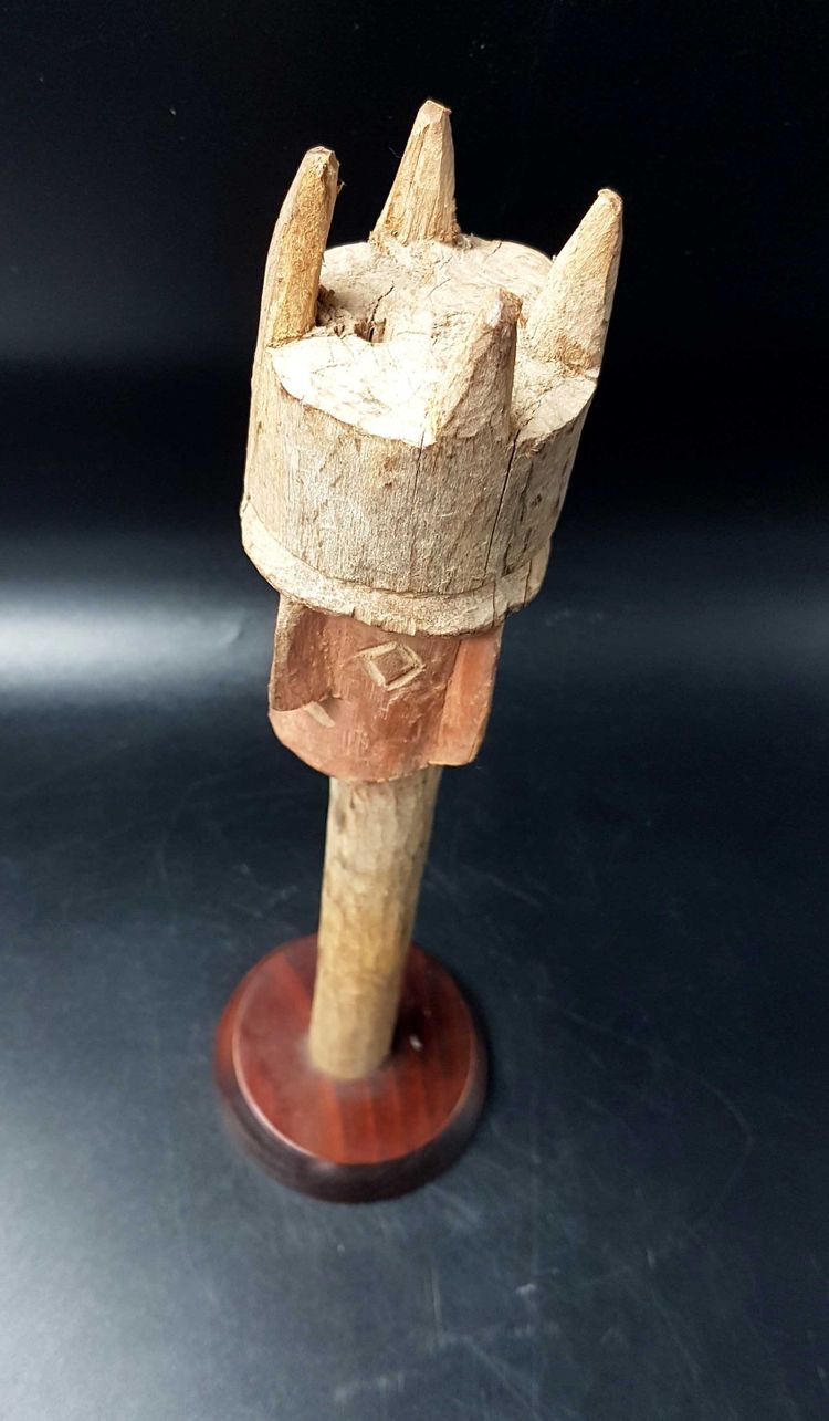 Kopf eines Grabbechers, Chancay-Zivilisation, Peru, 1200 / 1470 n. Chr. H