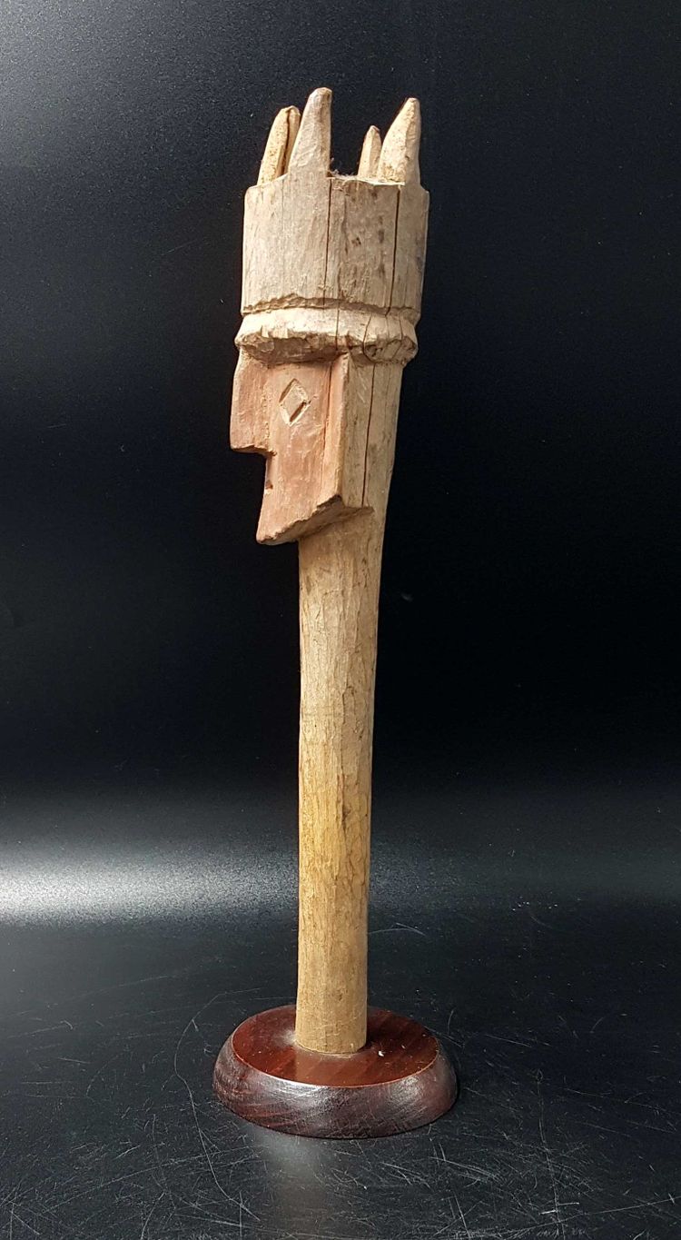 Kopf eines Grabbechers, Chancay-Zivilisation, Peru, 1200 / 1470 n. Chr. H