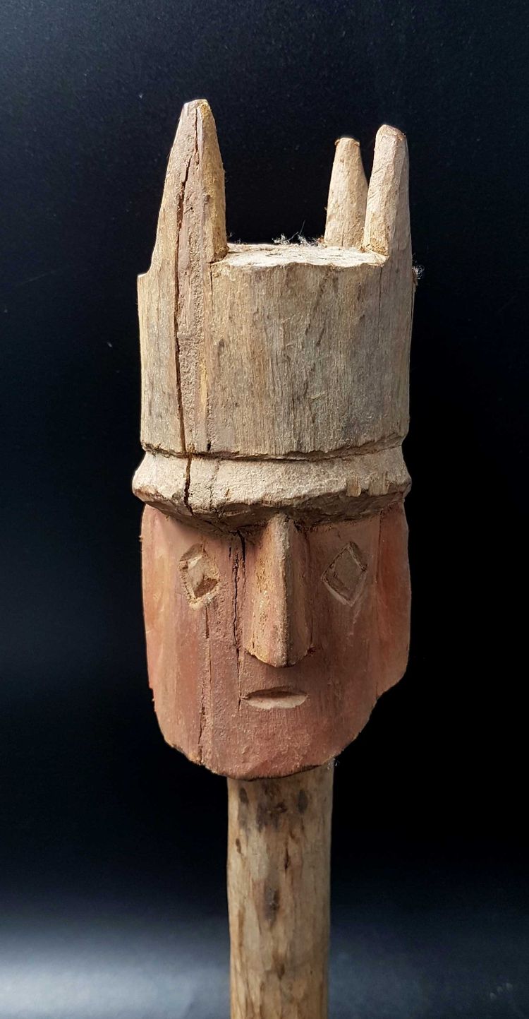 Kopf eines Grabbechers, Chancay-Zivilisation, Peru, 1200 / 1470 n. Chr. H