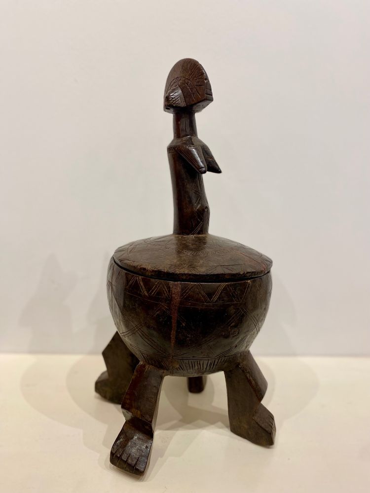 Coupe en bois sculpté MOSSI du Burkina Faso