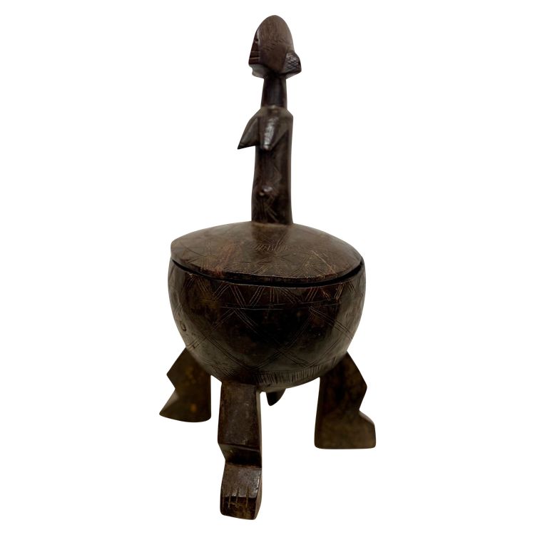 Coupe en bois sculpté MOSSI du Burkina Faso