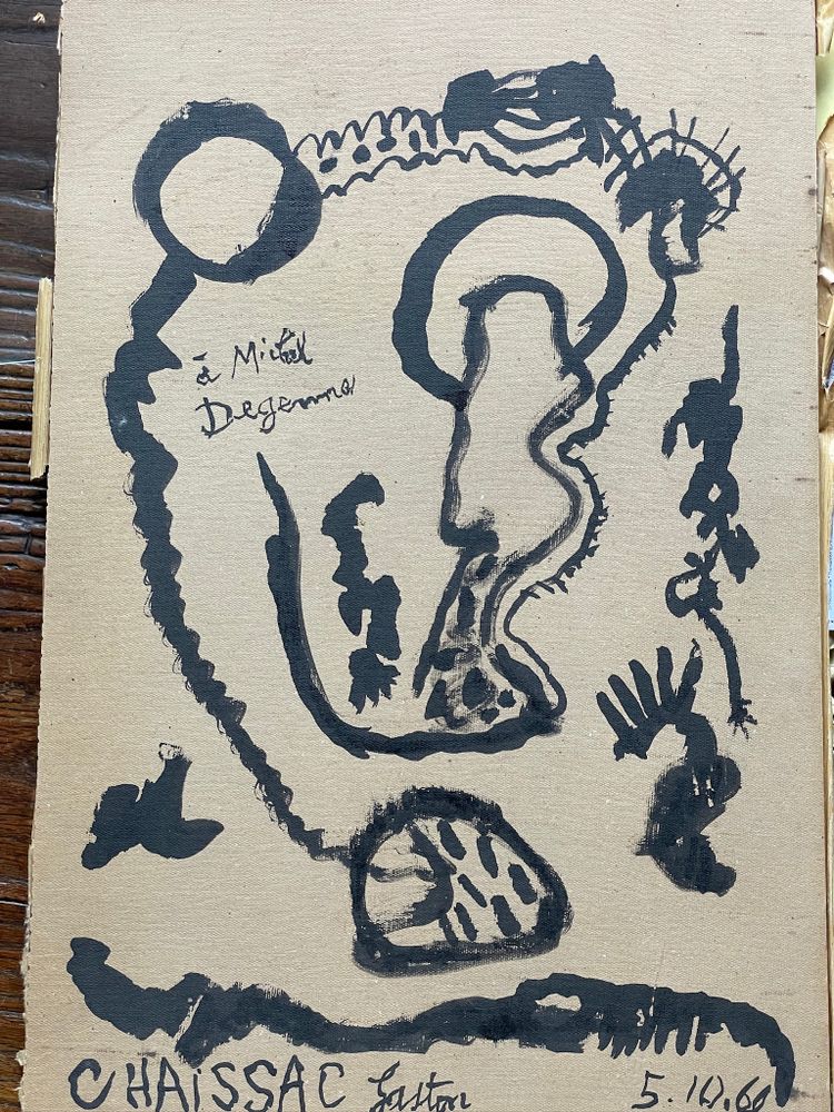 Gaston CHAISSAC dessin original à l’encre de chine 