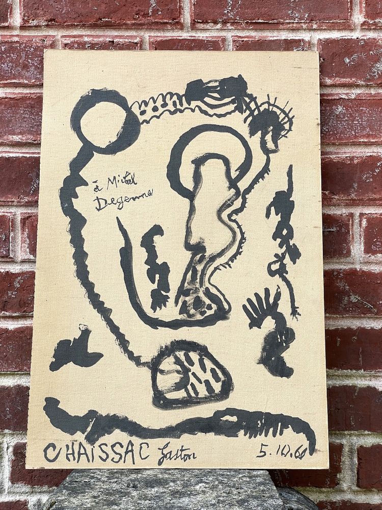 Gaston CHAISSAC dessin original à l’encre de chine 