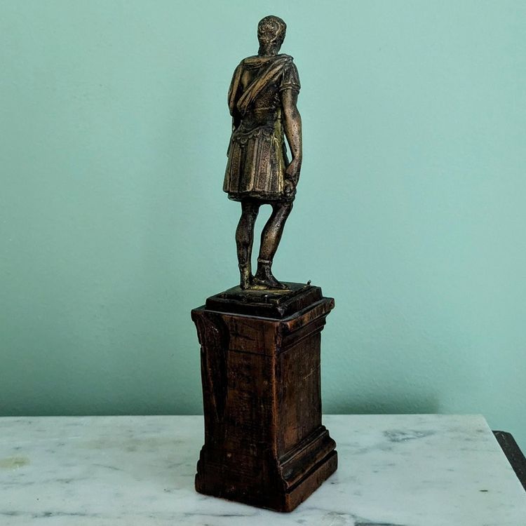 Italy, late 18th century - Emperor Augustus standing - bronze Grand Tour